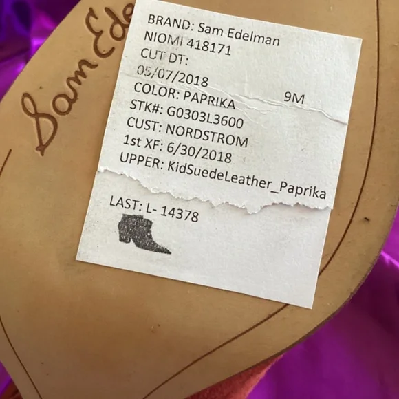 Sam Edelman Paprika Suede Booties - Picture 6 of 8